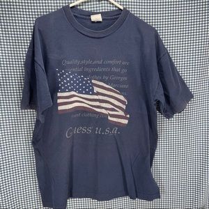 Vintage Made in USA Guess Flag T-Shirt Men’s Lg